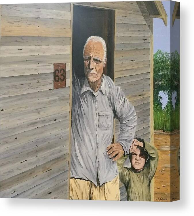 Steinbeck Canvas Print featuring the painting Hooper Ranch #63 by Kevin Daly
