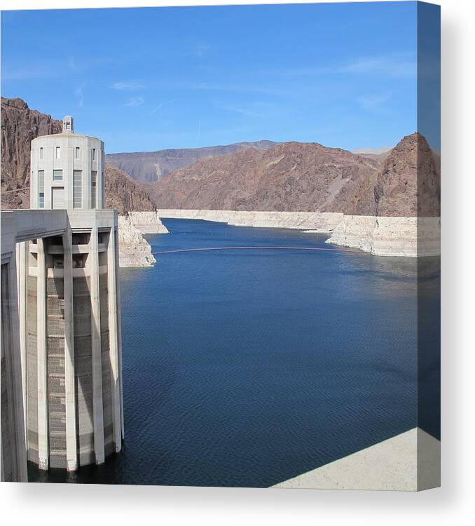 Dam Canvas Print featuring the photograph Hoover Dam by Sue Morris