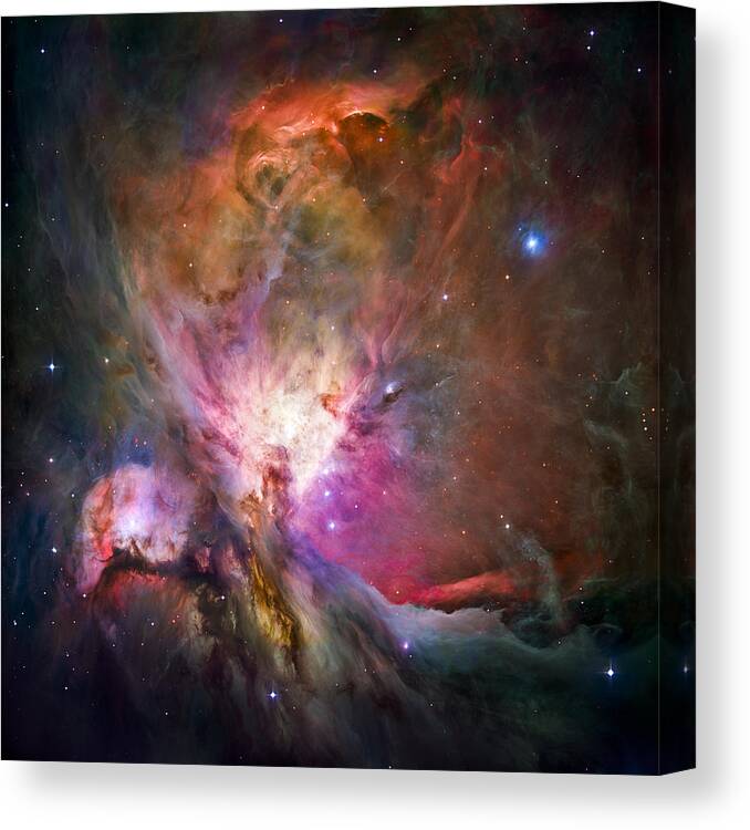 3scape Canvas Print featuring the photograph Hubble's sharpest view of the Orion Nebula by Adam Romanowicz