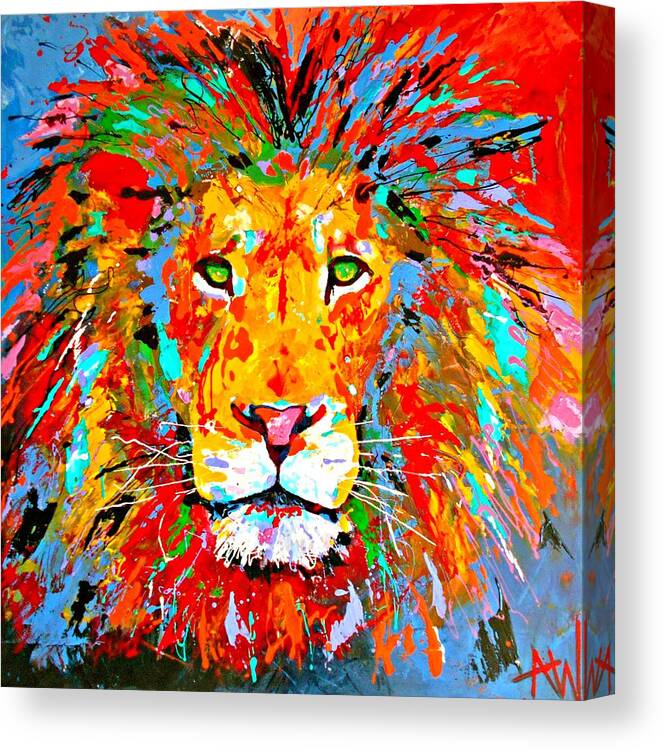 Hunter Canvas Print featuring the painting Hunter by Angie Wright