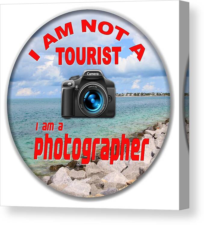 Photographer Canvas Print featuring the photograph I Am Not A Tourist by Bob Slitzan