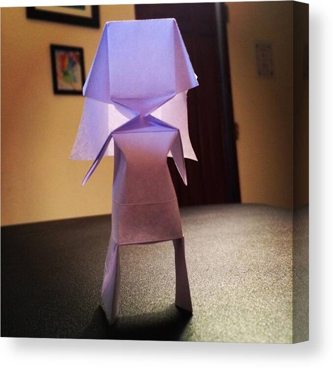 I Made @jonakashima 's Origami Girl Canvas Print / Canvas Art by Danielle  Varnham - Mobile Prints