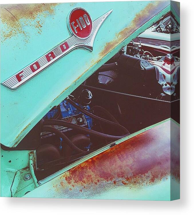 Saturday Canvas Print featuring the photograph I Really Do Love An Old #truck 🇺🇸 by Nicole Medders