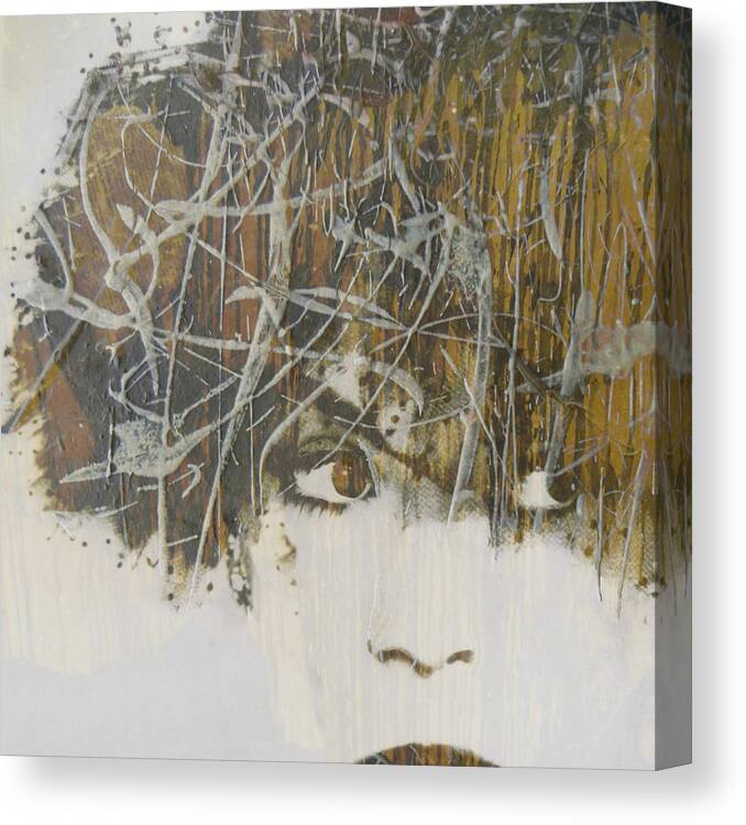 Whitney Houston Canvas Print featuring the mixed media I Will Always Love You by Paul Lovering