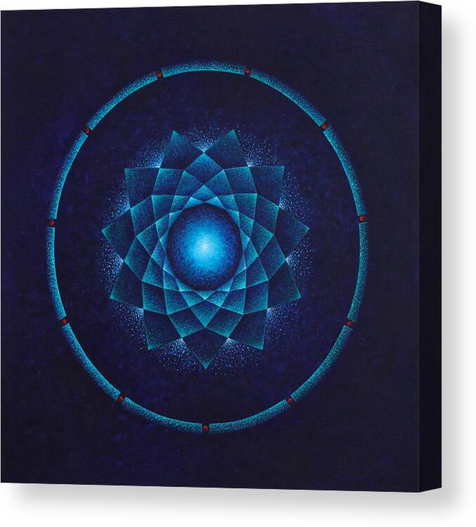 Mandala Canvas Print featuring the painting Illumination by Erik Grind