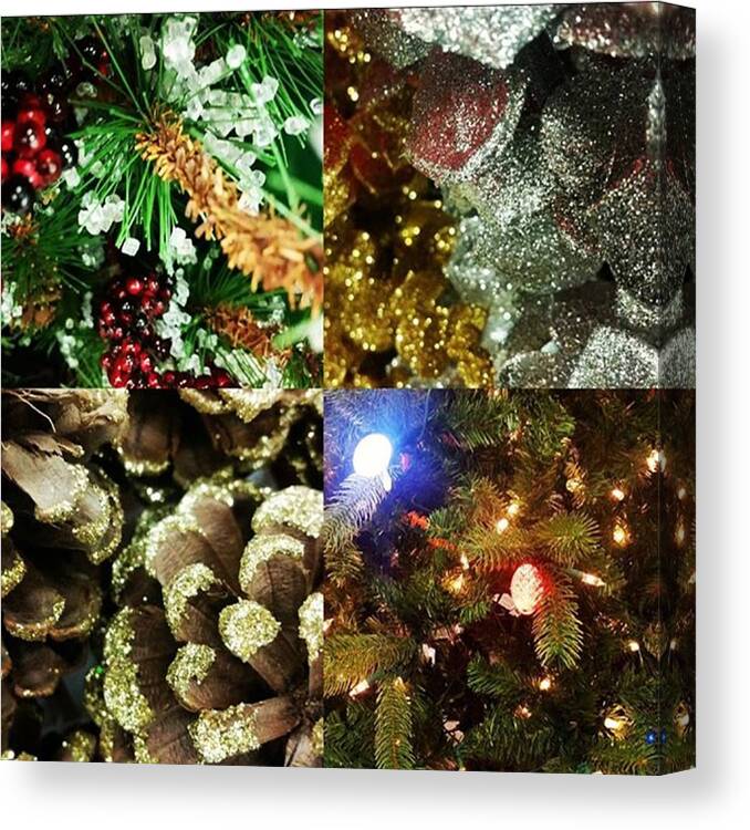 Christmas Canvas Print featuring the photograph Christmas Before Halloween by Ashley Loza