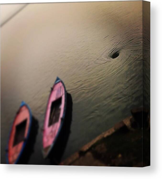 River Canvas Print featuring the photograph #india #varanasi #ganges #river by Chikkas By Fran Galea