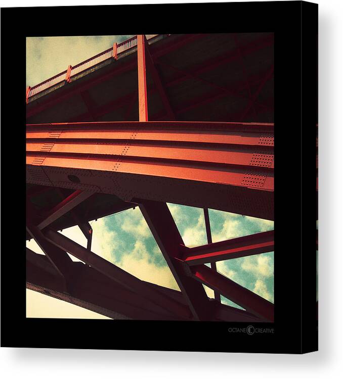 Bridge Canvas Print featuring the photograph Infrastructure by Tim Nyberg