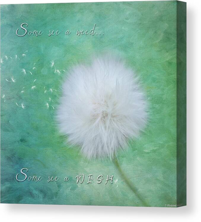 Some See A Wish Canvas Print featuring the painting Inspirational Art - Some See A Wish by Jordan Blackstone