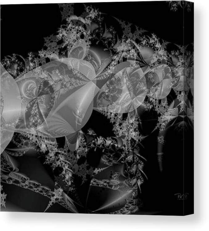 Abstract Canvas Print featuring the photograph Internal Conflict Bw Version
most Of by Bill Posner