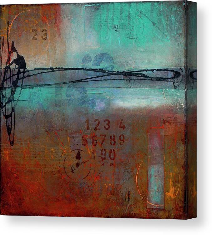 Acrylic Canvas Print featuring the painting Into Retrospection by Brenda O'Quin