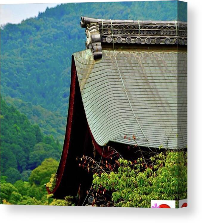 Kyoto Canvas Print featuring the photograph It's A Old Temple In Kyoto Arashiyama by Tanaka Yuki