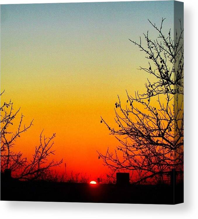 Princely_shotz Canvas Print featuring the photograph Just A Beautiful Sunset by Tanya Gordeeva