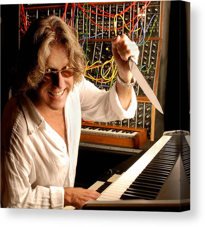 Keith Emerson Canvas Print featuring the photograph Keith Emerson by Gene Martin by David Smith