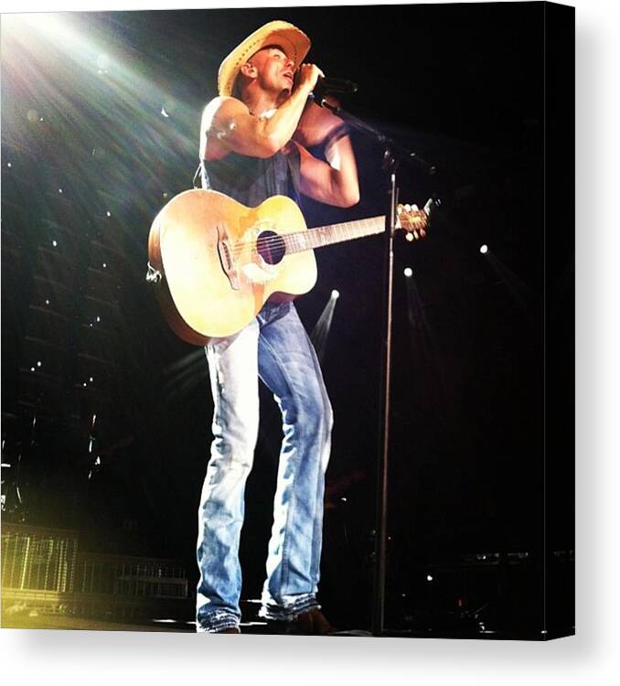 Kenny Canvas Print featuring the photograph Kenny Chesney by Erin Sadler