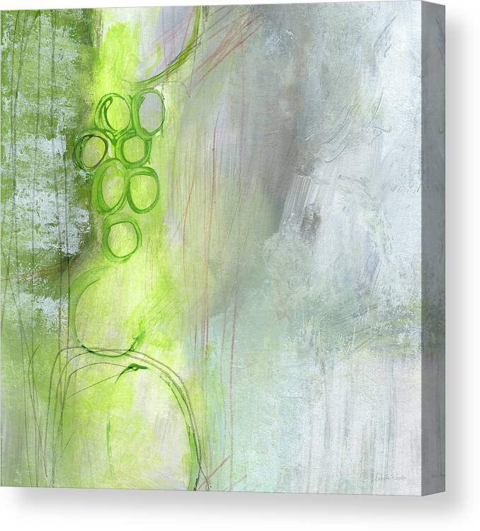 Abstract Canvas Print featuring the painting Kensho- Abstract Art by Linda Woods by Linda Woods