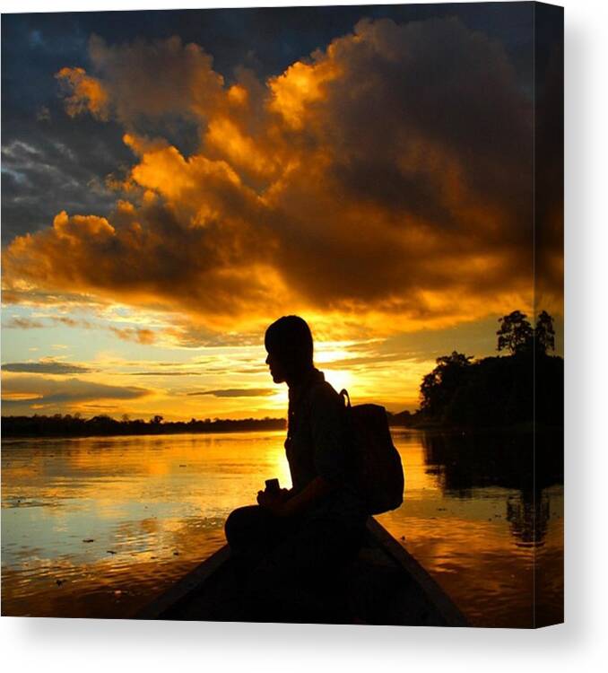 Sunset Canvas Print featuring the photograph Kind Of #sunset That Only Happens At by Daniel Murillo