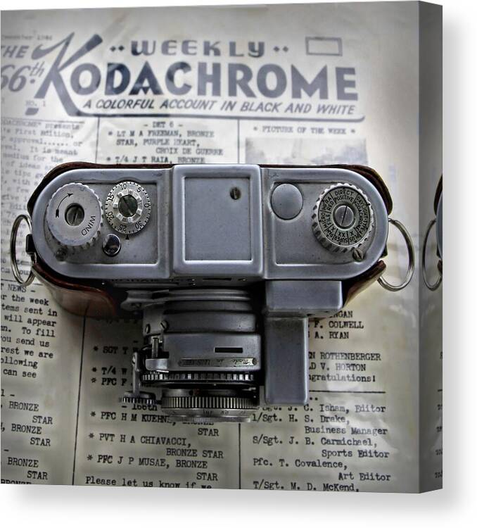Camera Canvas Print featuring the photograph Kodachrome Weekly by DJ Florek