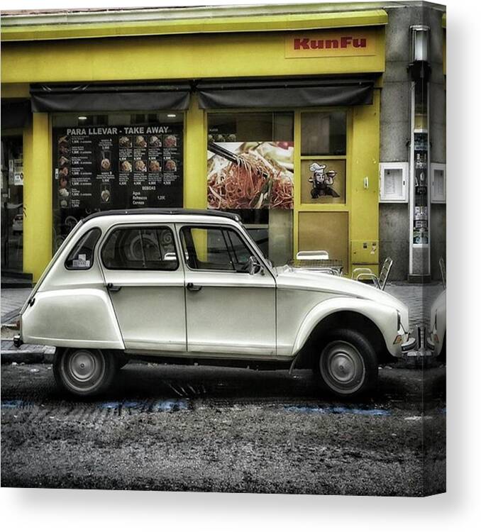 Dyane6 Canvas Print featuring the photograph Kunfu Car
#2cv #dyane #dyane6 by Rafa Rivas