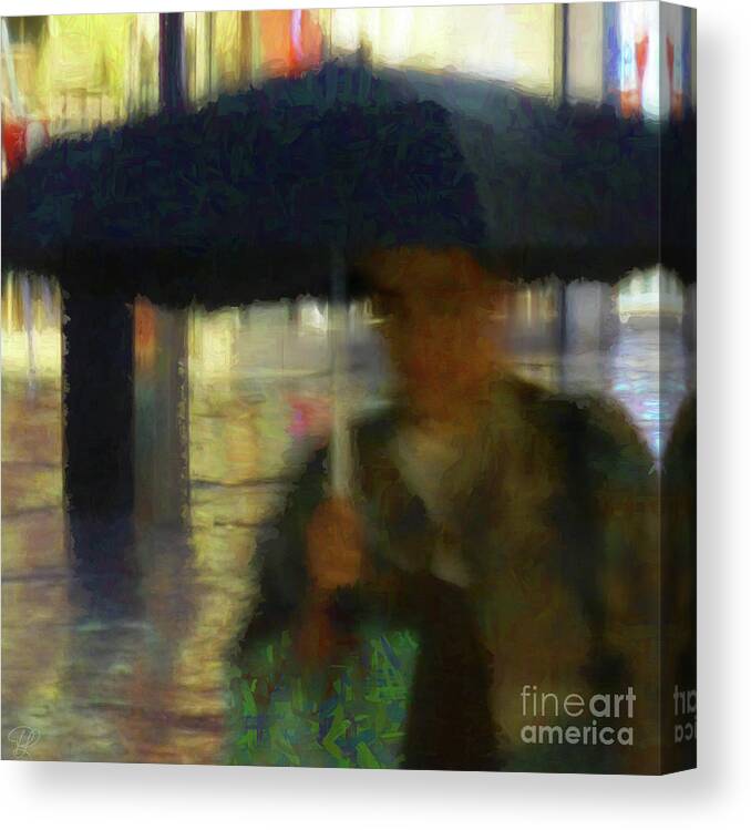 Woman Canvas Print featuring the photograph Lady with Umbrella by LemonArt Photography