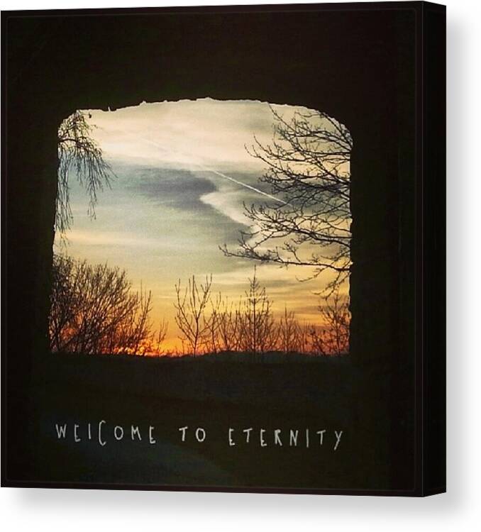 Eternity Canvas Print featuring the photograph #landscape #gateway #historicalplace by Mandy Tabatt