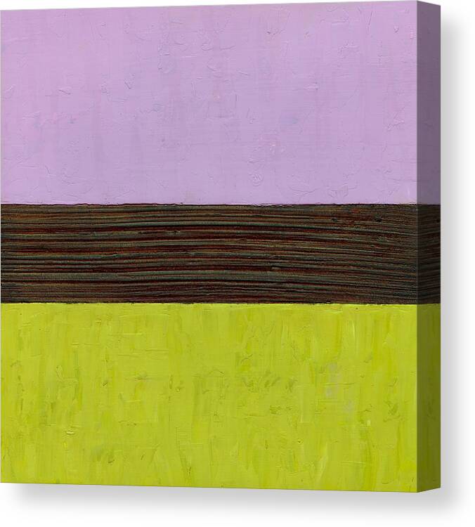 Purple Canvas Print featuring the painting Lavender Brown Olive by Michelle Calkins