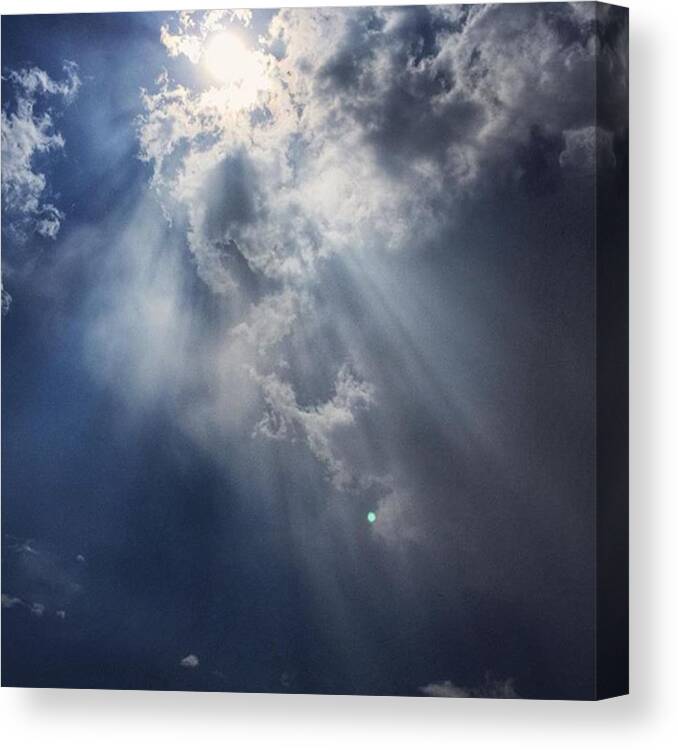 Shineon Canvas Print featuring the photograph Let Your Light So Shine.. #letitshine by Joan McCool