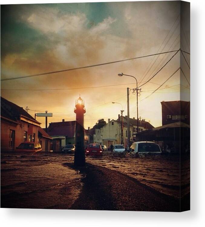 Life Canvas Print featuring the photograph Light House In Lozovik, Serbia. #serbia by Zeljko Devic