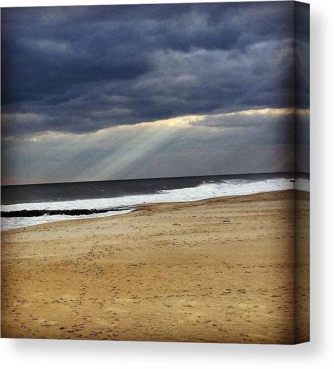 Ocean Canvas Print featuring the photograph Light Through the Ocean Storm by Vic Ritchey