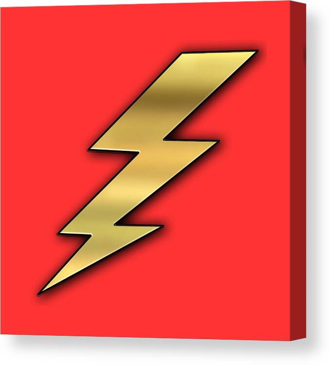 Staley Canvas Print featuring the digital art Lightning Transparent by Chuck Staley