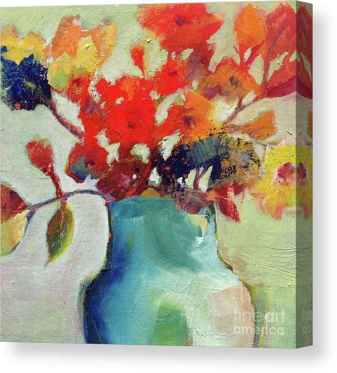 Flowers Canvas Print featuring the painting Little Bouquet by Michelle Abrams
