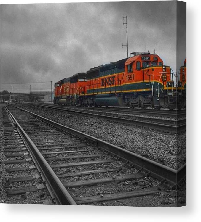 Newsok Canvas Print featuring the photograph Loaded Like A Freight Train
one More by Dustin Reed
