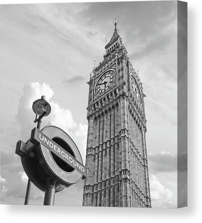 London Canvas Print featuring the photograph London Underground by Gill Billington