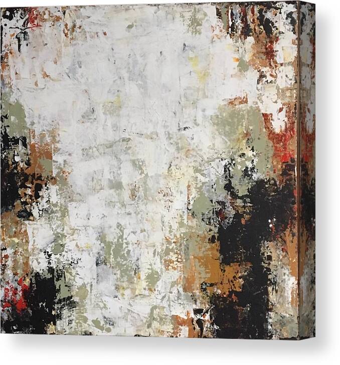 Acrylic Abstract Canvas Print featuring the painting Long Journey by Suzzanna Frank