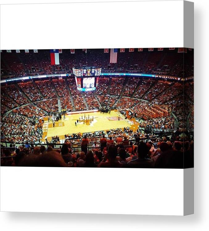 Austinstatesman Canvas Print featuring the photograph Longhorns Win!

thanks @mattypore For by Andrew Nourse