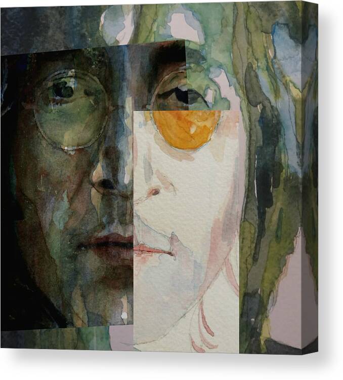 John Lennon Canvas Print featuring the painting Look @ Me by Paul Lovering