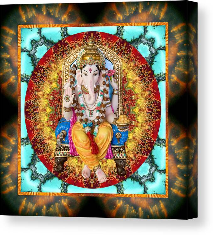 Ganesh Canvas Print featuring the photograph Lord Generosity by Bell And Todd
