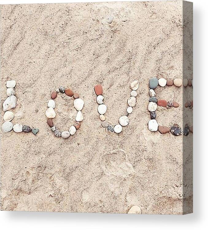 Namaste Canvas Print featuring the photograph Love Is The Answer! 😊 🐚🐙🌊 by Bethany Wrivht