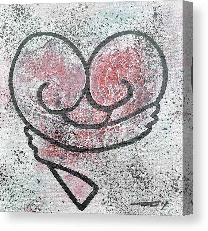 Neo Pop Canvas Print featuring the painting Love Love Love 3 by Eduard Meinema