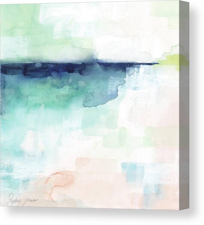 Beach Canvas Print featuring the painting Low Tech by Stephie Jones