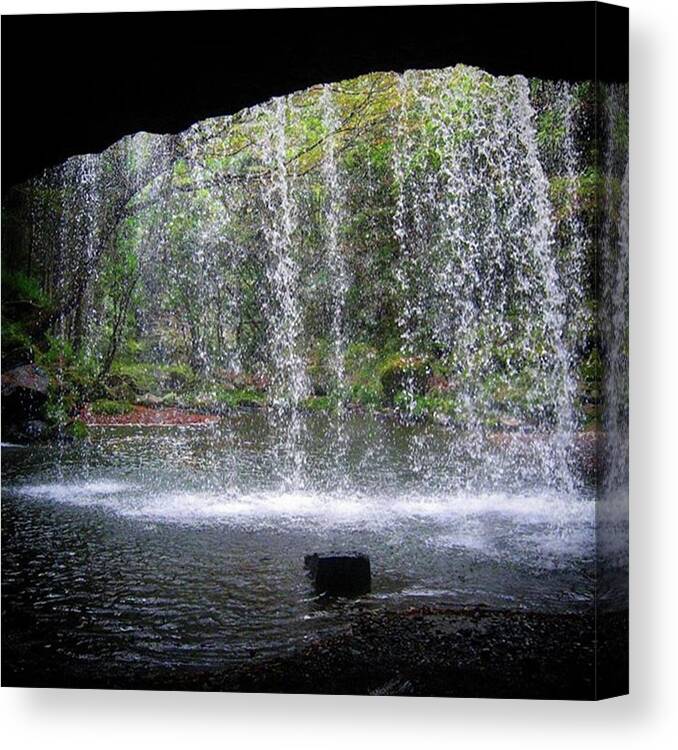 Instagram Canvas Print featuring the photograph The Back Side Of The Waterfall by Ippei Uchida