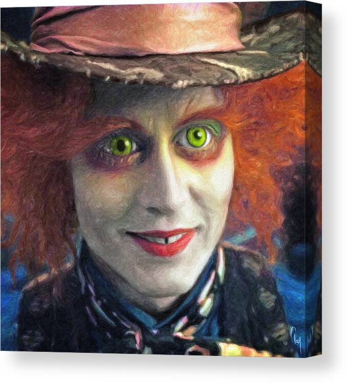 12"x22"Mad Hatter HD Canvas Prints Painting Home Decor Picture Wall Art Poster 