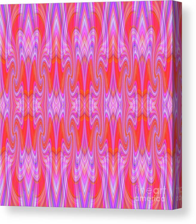 Original Digital Artwork .flowing Art Nuveo Style Pattern Feels Both Organic And Geometric . Canvas Print featuring the digital art Madly Truly Deeply by Priscilla Batzell Expressionist Art Studio Gallery