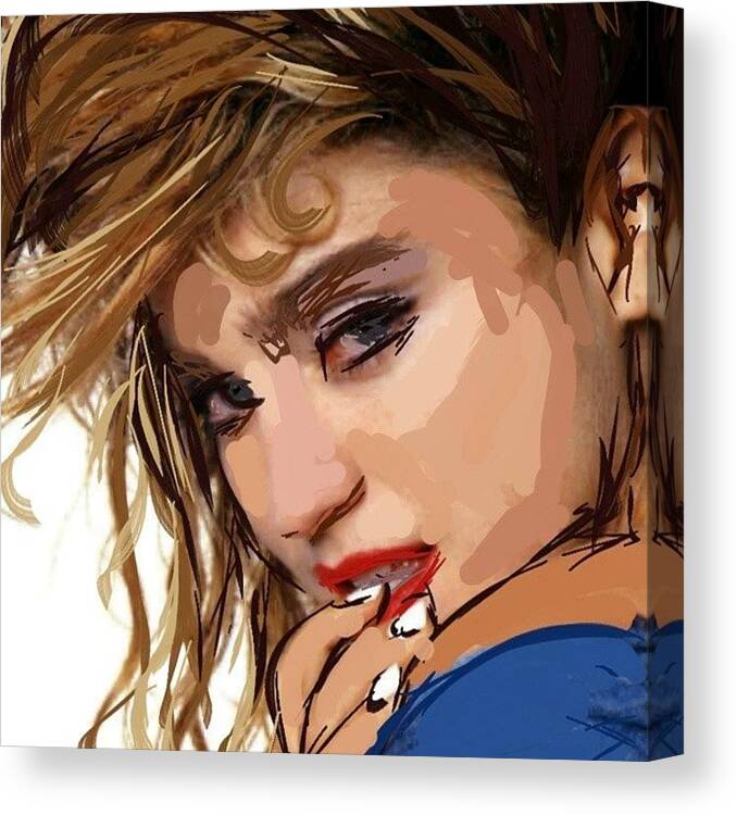 Beautiful Canvas Print featuring the photograph Madonna Closer by Nuno Marques