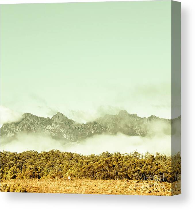 Mountains Canvas Print featuring the photograph Majestic misty mountains by Jorgo Photography