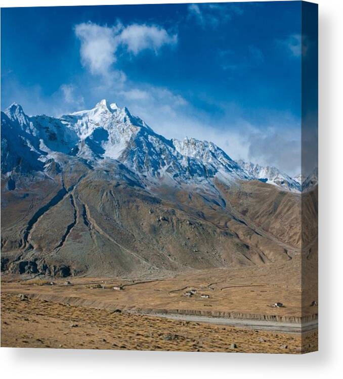  Canvas Print featuring the photograph Majestic Mountains by Aleck Cartwright