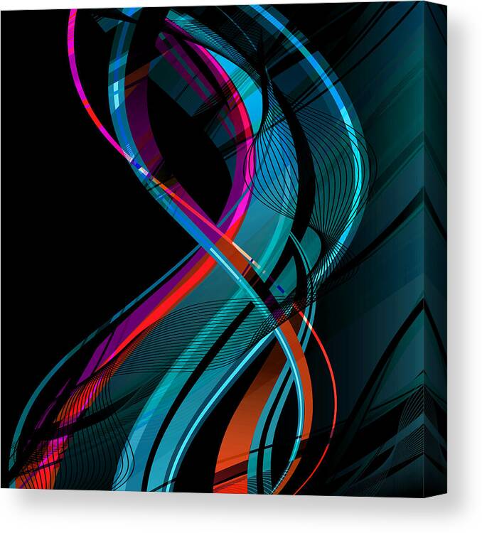 Make Canvas Print featuring the digital art Making Music 1-2 by Angelina Tamez