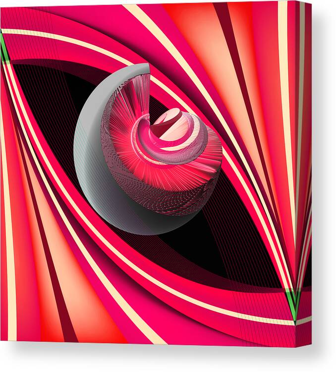 Pink Canvas Print featuring the digital art Making Pink Planets by Angelina Tamez
