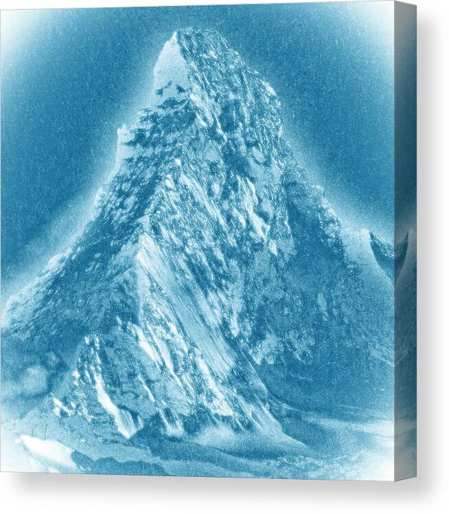 Matterhorn Canvas Print featuring the mixed media Matterhorn by Frank Tschakert