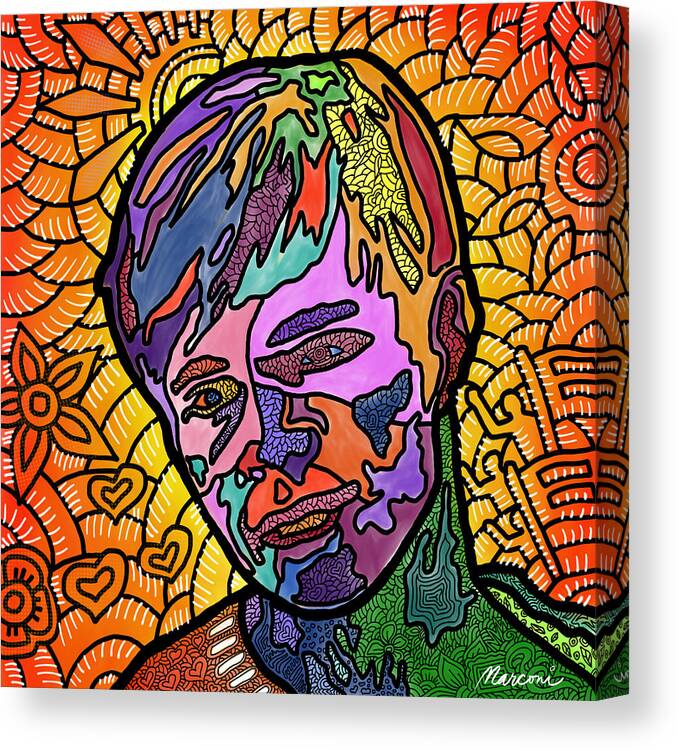Matthew Shepard Canvas Print featuring the digital art Matthew Shepard A Friend by Marconi Calindas